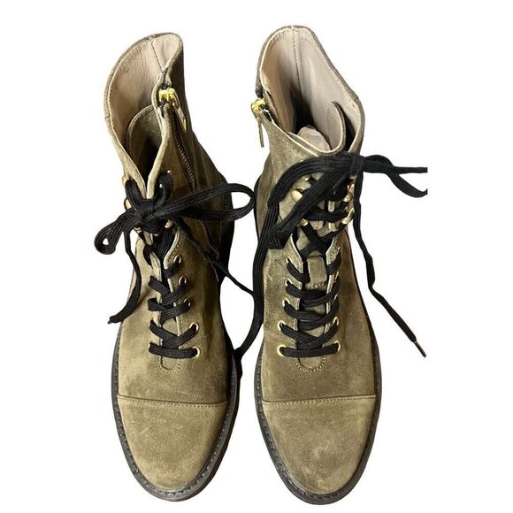 All Saints Combat Boot in Dark Olive NWOB Size 40/10 - Picture 6 of 12